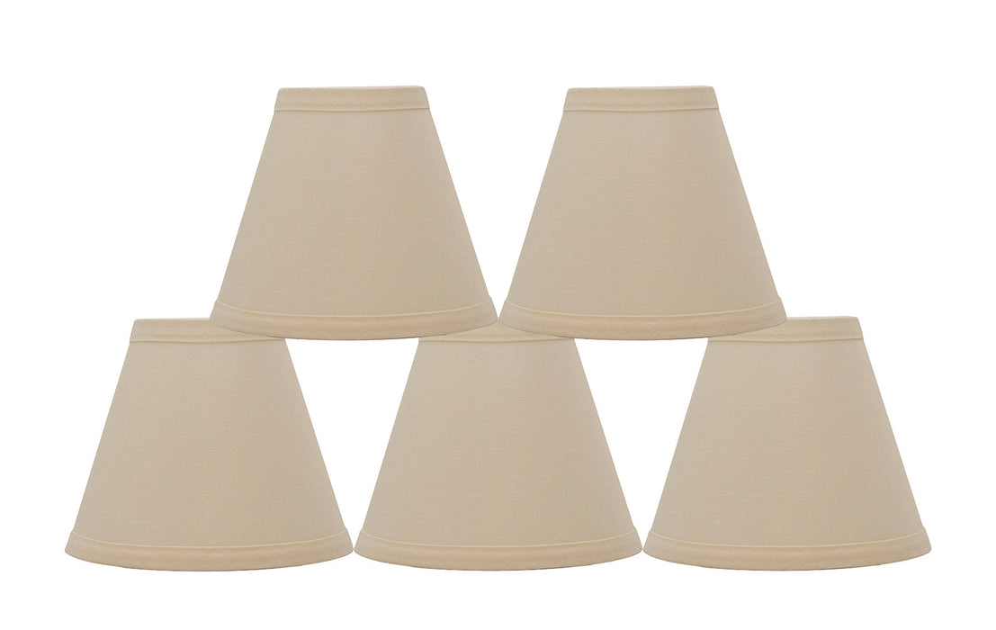 Linen 6-inch Chandelier Lamp Shade - 9 Colors
