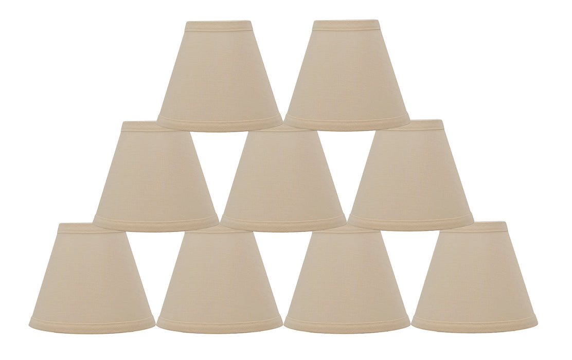 Linen 6-inch Chandelier Lamp Shade - 9 Colors
