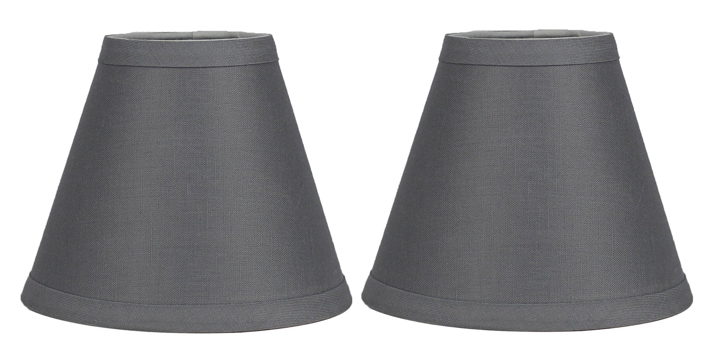 Linen 6-inch Chandelier Lamp Shade - 9 Colors
