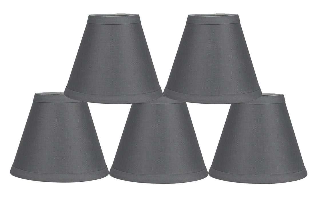Linen 6-inch Chandelier Lamp Shade - 9 Colors