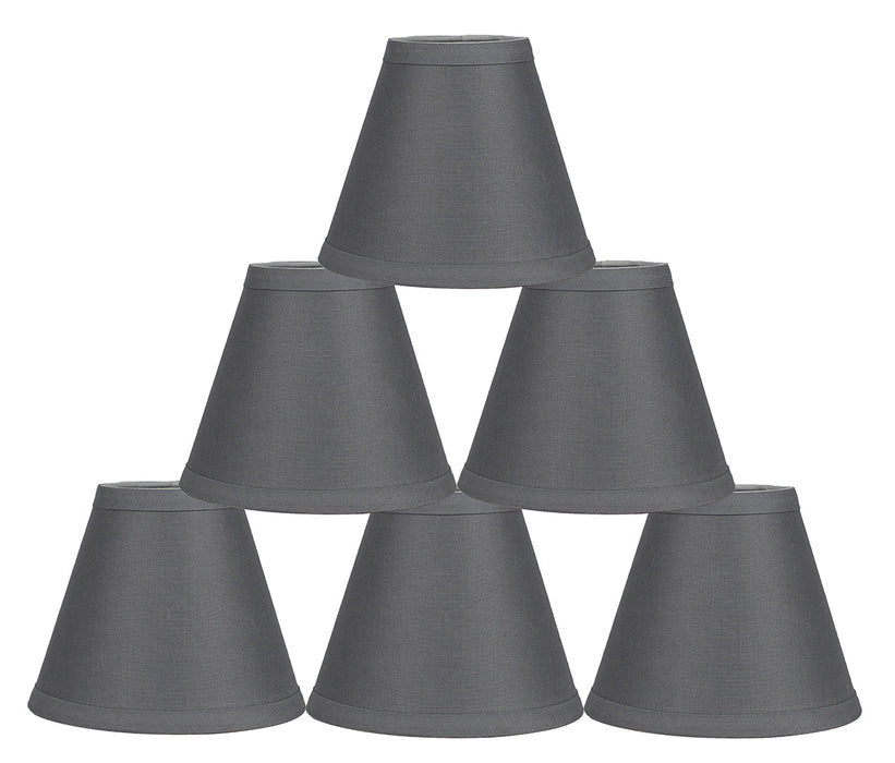 Linen 6-inch Chandelier Lamp Shade - 9 Colors