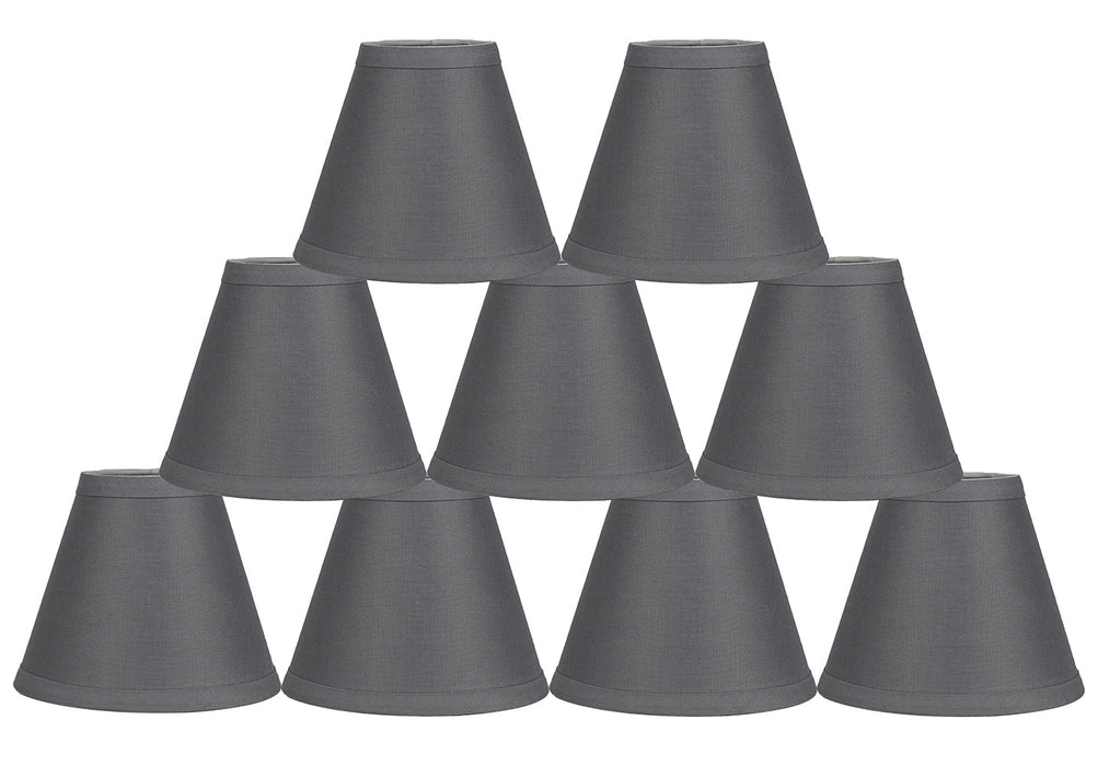 Linen 6-inch Chandelier Lamp Shade - 9 Colors