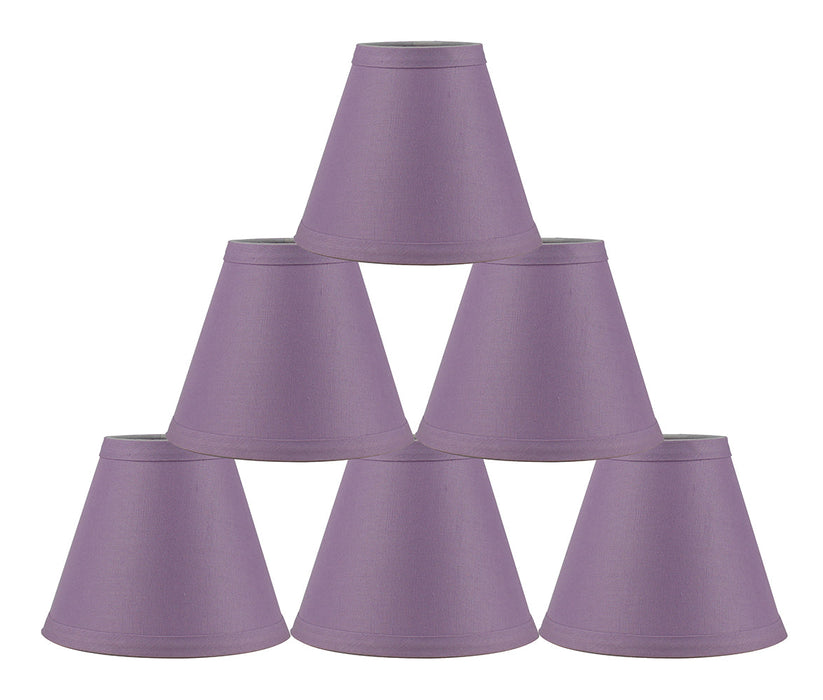 Linen 6-inch Chandelier Lamp Shade - 9 Colors