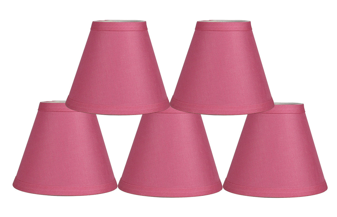 Linen 6-inch Chandelier Lamp Shade - 9 Colors
