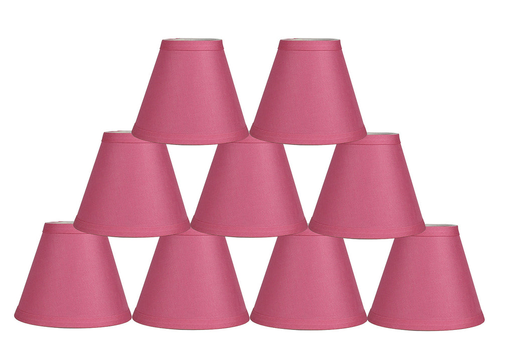 Linen 6-inch Chandelier Lamp Shade - 9 Colors
