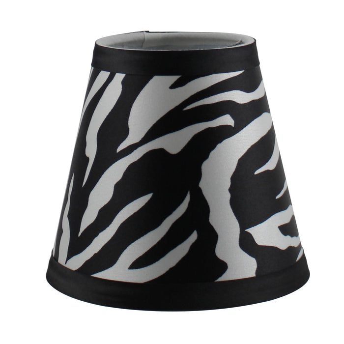 Animal Print 5-inch Hardback Chandelier Lamp Shade - 3 Prints
