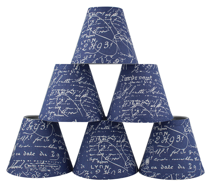 Linen 6-inch Chandelier Lamp Shade - 9 Colors