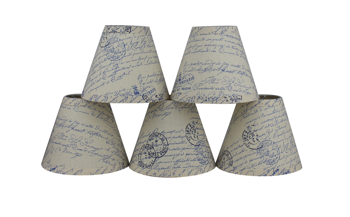 Linen 6-inch Chandelier Lamp Shade - 9 Colors