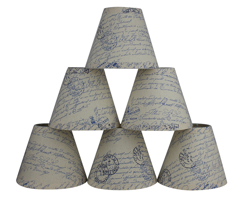 Linen 6-inch Chandelier Lamp Shade - 9 Colors