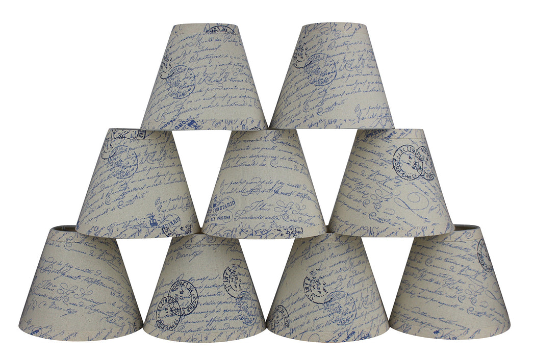 Linen 6-inch Chandelier Lamp Shade - 9 Colors
