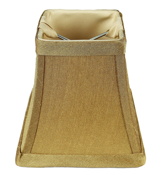Square Silk 4-inch Chandelier Lamp Shade - 5 Colors