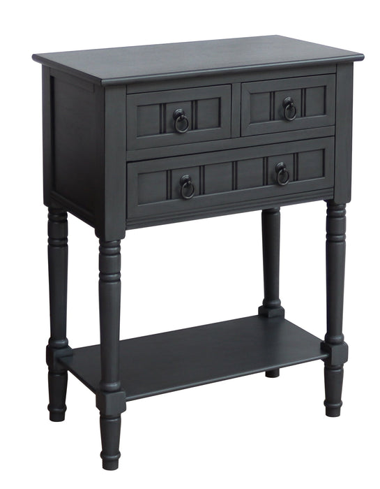 Entryway Table with Storage, Rustic Small Console Table w/ 3 Drawers & Open Bottom Shelf, Skinny Wood Console Table, Narrow Sofa Side Table for Living Room, Foyer, Hallway, Entry Table