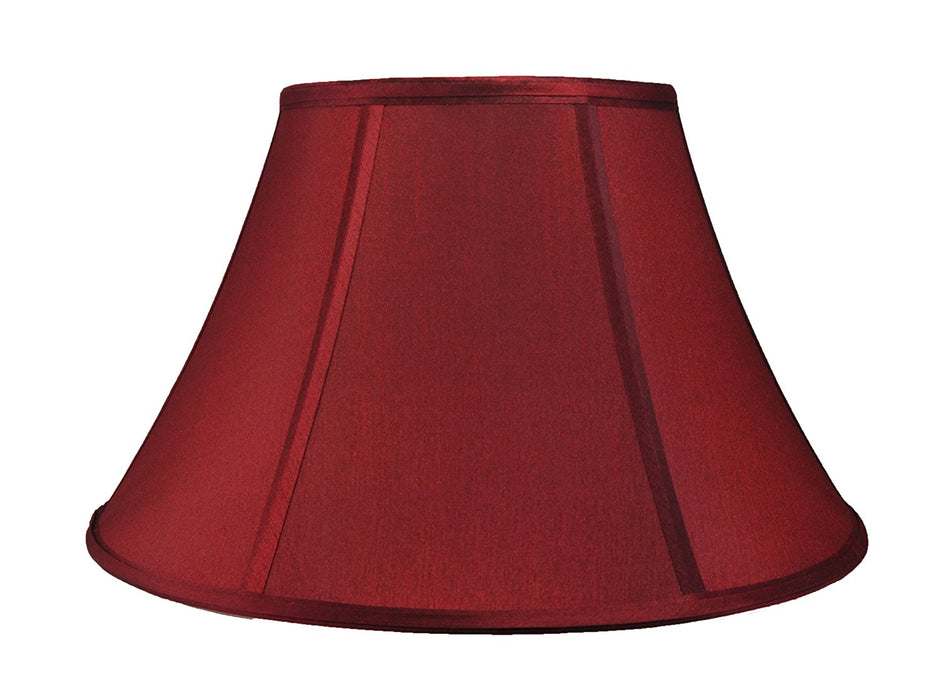 Softback Bell Lampshade, Faux Silk, 14-inch, Spider-fitter