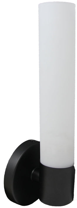 Enzo One-Light Wall Sconce Lamp with Frosted Glass Shade - 4 Finishes, Hardwired