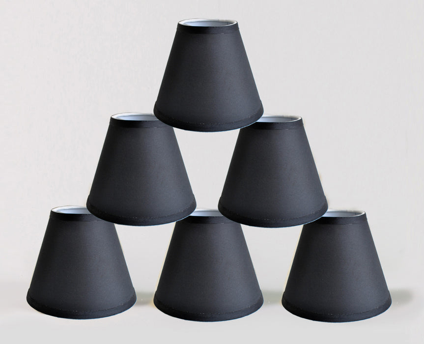 Satin 6-inch Chandelier Lamp Shade - 10 Colors