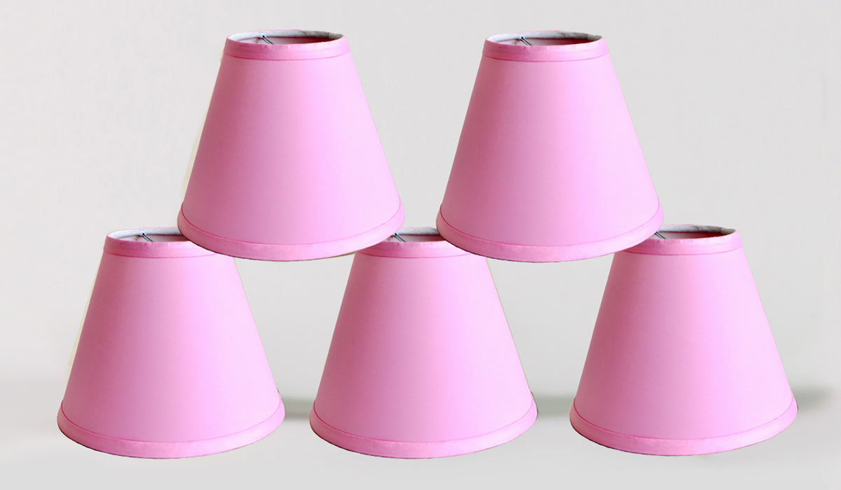 Satin 6-inch Chandelier Lamp Shade - 10 Colors