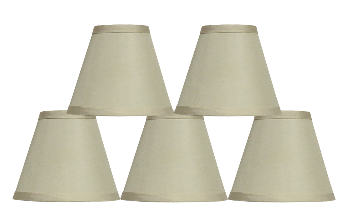 Satin 6-inch Chandelier Lamp Shade - 10 Colors