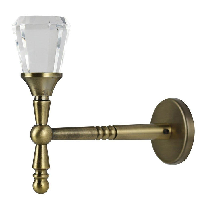 Cristallo Crystal and Metal Drapery Tieback Holdback - 3 Finishes