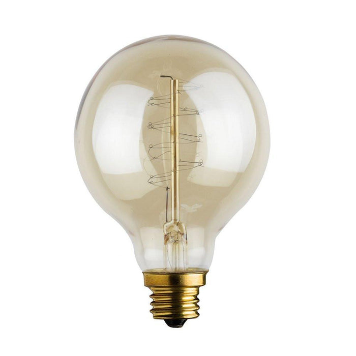 E26 Base Round Spiral Loop Filament Vintage Edison Bulbs, 4 3/4-inch Long