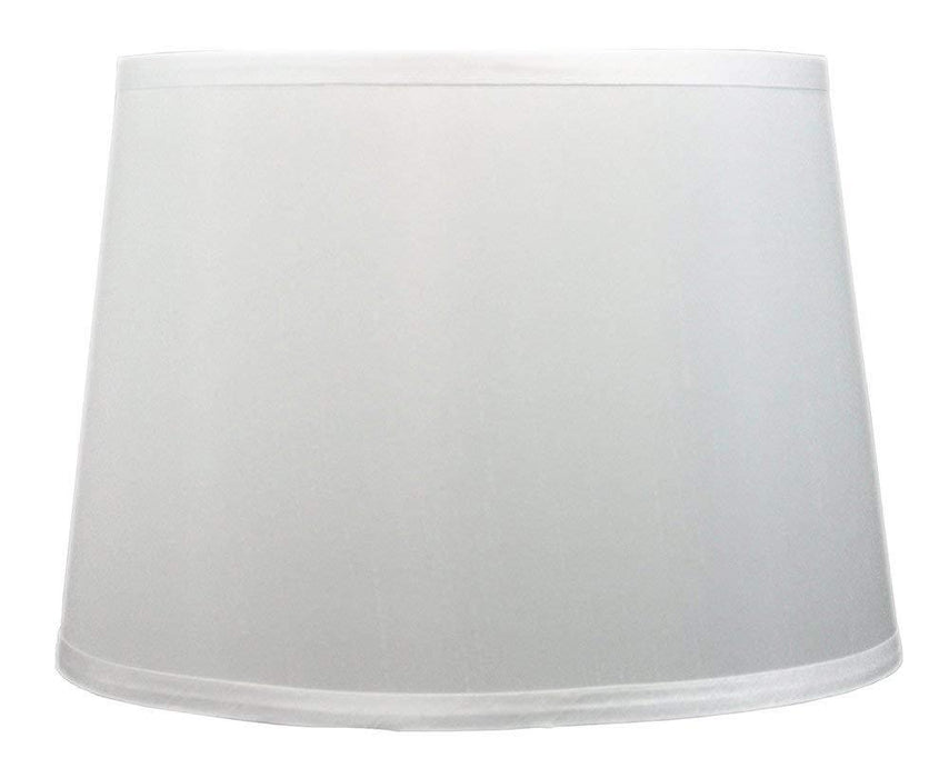 French Drum Lampshade, Faux Silk, 12-inch by 14-inch by 10-inch, Spider Washer Fitter