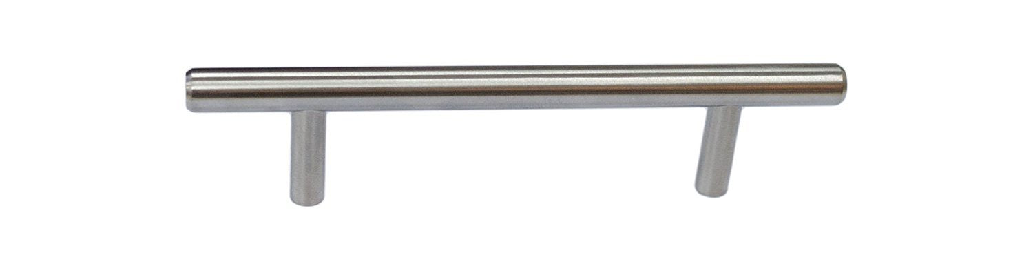 Satin Nickel Cabinet Hardware Bar Handle Pull - 3-3/4" (96mm)Hole Centers, 5-9/10" (150mm)Overall Length