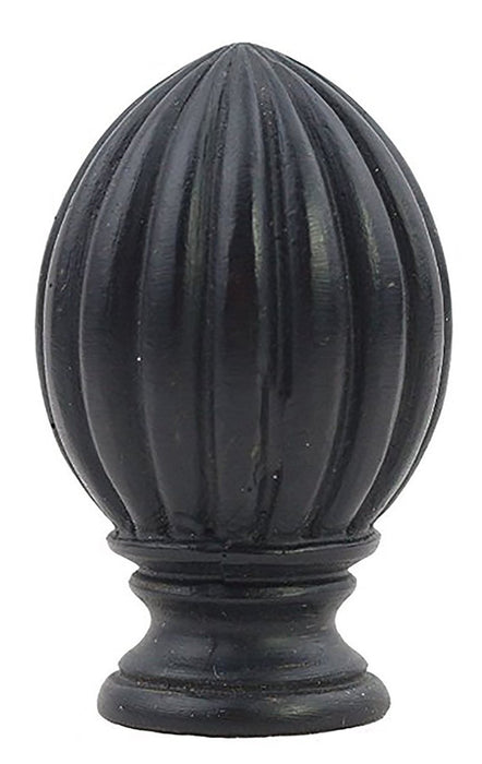 Fluted Lamp Finial - 2 Finishes