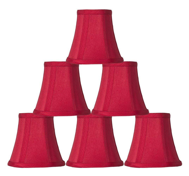 Silk 5-inch Bell Chandelier Lamp Shade - 9 Colors