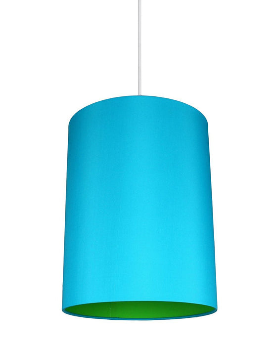 Mona Duo Color Shade Pendant with Hanging Light Kit - 10 Colors