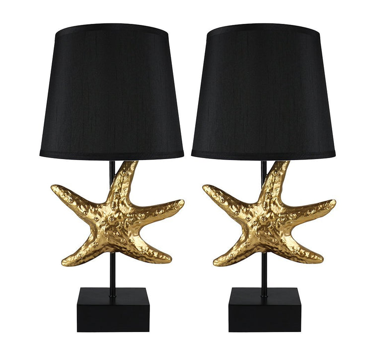 Starfish Table Lamps - 2 Finishes