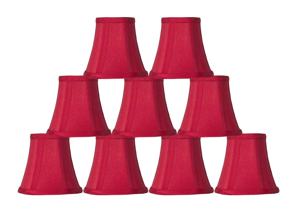 Silk 5-inch Bell Chandelier Lamp Shade - 9 Colors