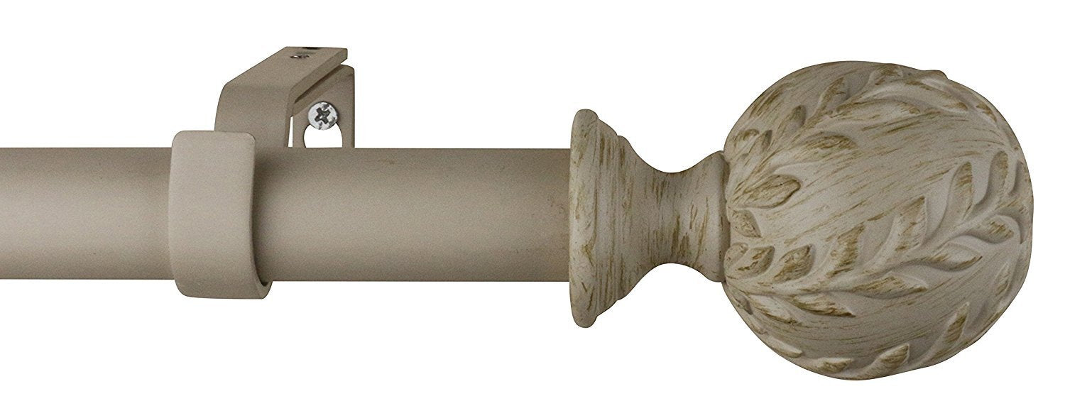 Urbanest 1-inch Diameter Vine Adjustable Single Drapery Curtain Rod