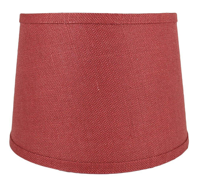 Burlap French Drum Lampshade - 10 Colors