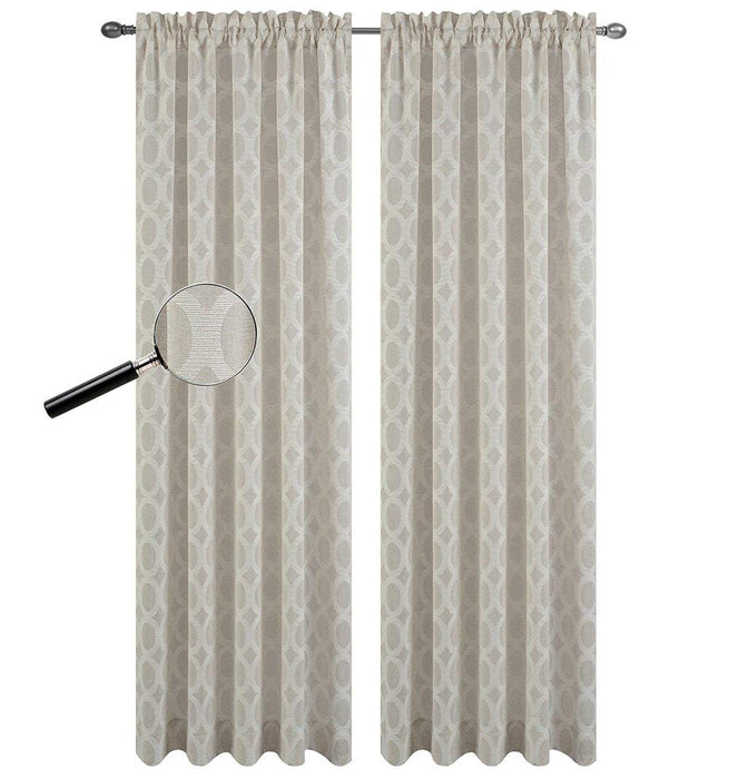 Urbanest Set of 2 Napa Sheer Curtain Drapery Panels