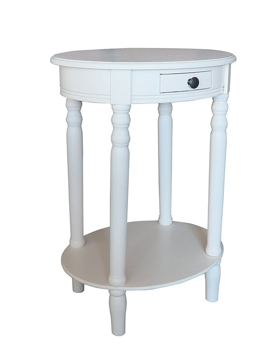 Woodbury Oval Accent Table with Drawer - 6 Finishes