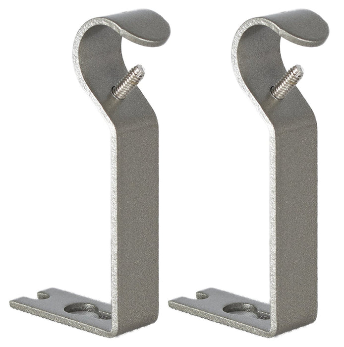 1/2-inch and 5/8-inch Non-Adjustable Curtain Drapery Rod Brackets - 7 Finishes