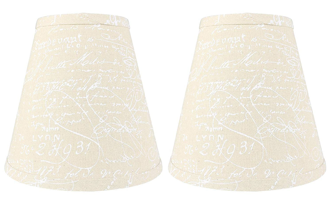 Hardback Faux Silk Empire Lamp Shade 5-inch by 9-inch by 8.5-inch, Spider Washer Fitter