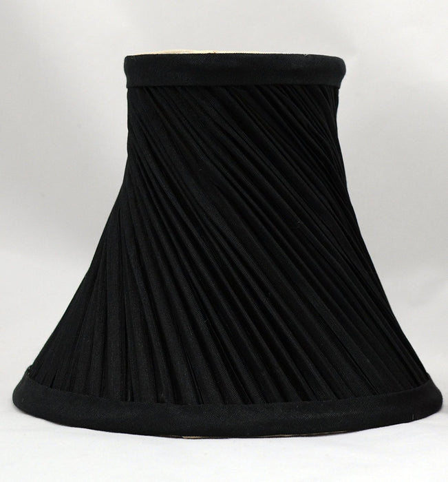 Swirl Pleated 6-inch Chandelier Lamp Shades - 4 Colors