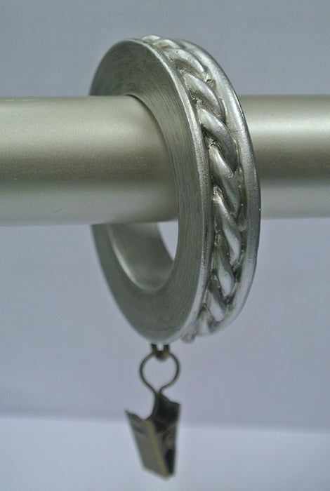 Set of 7 Rope Designer Curtain Rings