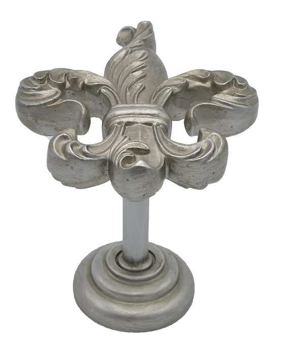 Fleur de Lis Medallion Drapery Holdback - 6 Finishes