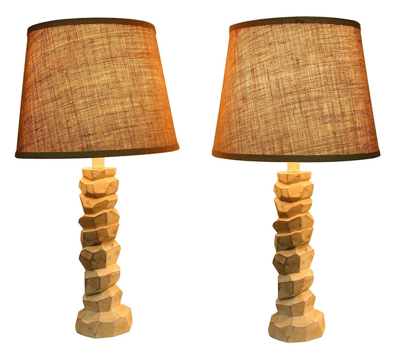 Woodford Table Lamps - Aged Cream