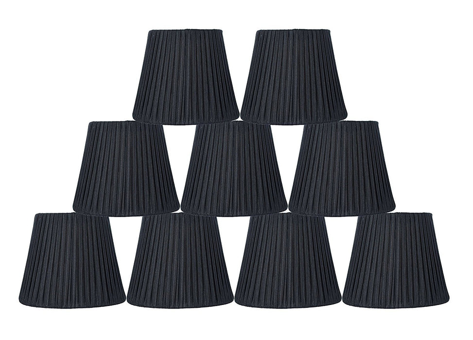 Box Pleated 6-inch Chandelier Lamp Shade -7 Colors