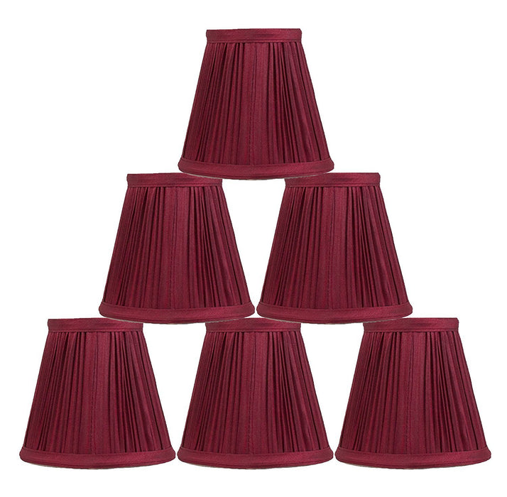 Mushroom Pleated 5-inch Chandelier Lamp Shade - 6 Colors