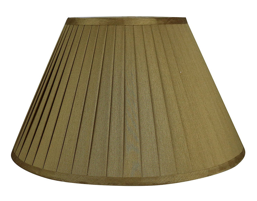 Softback Faux Silk Empire Side Pleat 16-inch Lamp Shade - 4 Colors