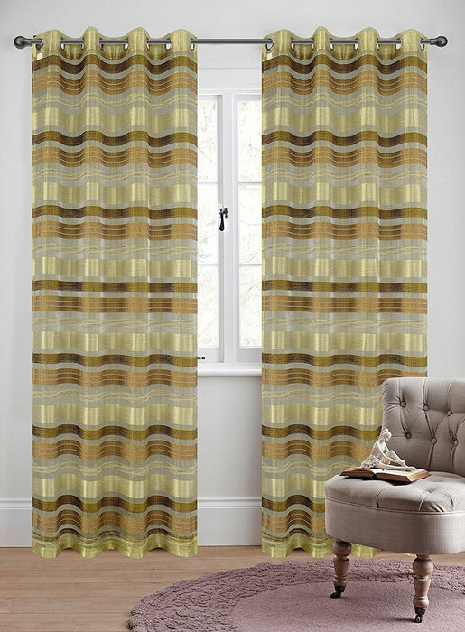 Becca Set of 2 Sheer Curtain Panels with Grommets - 5 Colors