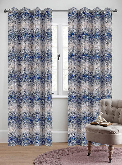 Jacquard Metro Set of 2 Curtain Panels with Grommets - 4 Colors