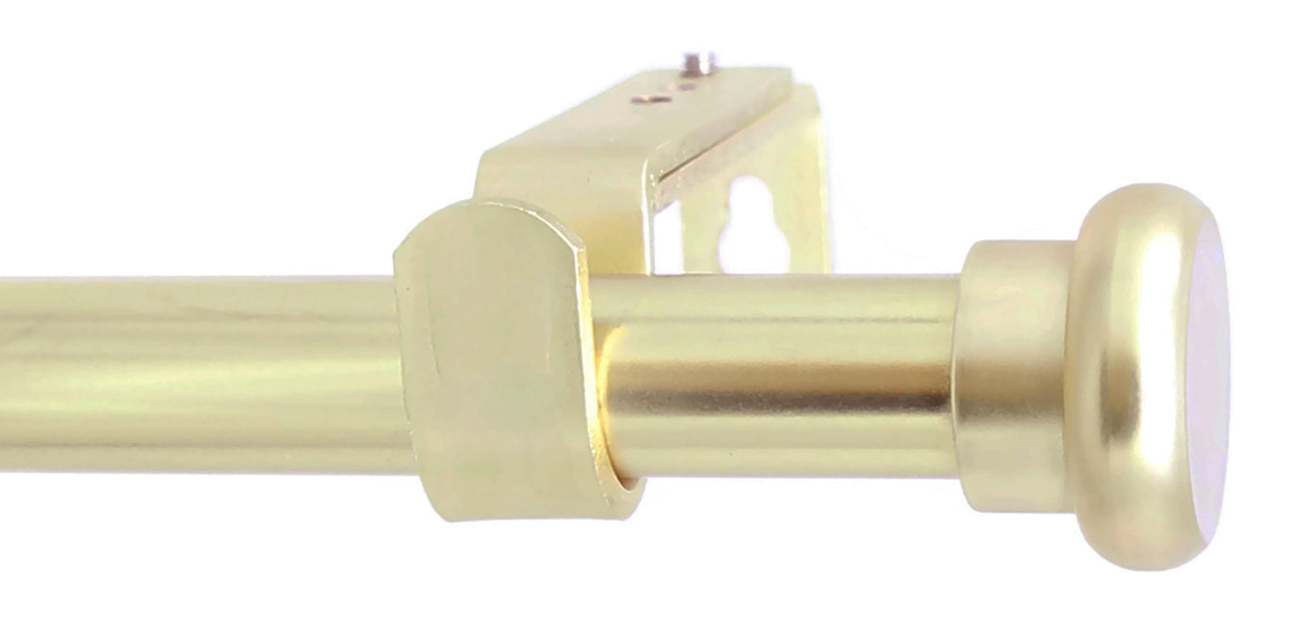 Urbanest 5-8-inch Diameter Button Adjustable Single Drapery Curtain Rod
