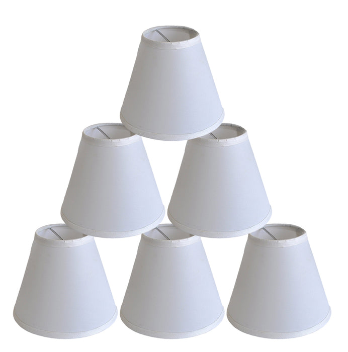 Satin 6-inch Chandelier Lamp Shade - 10 Colors