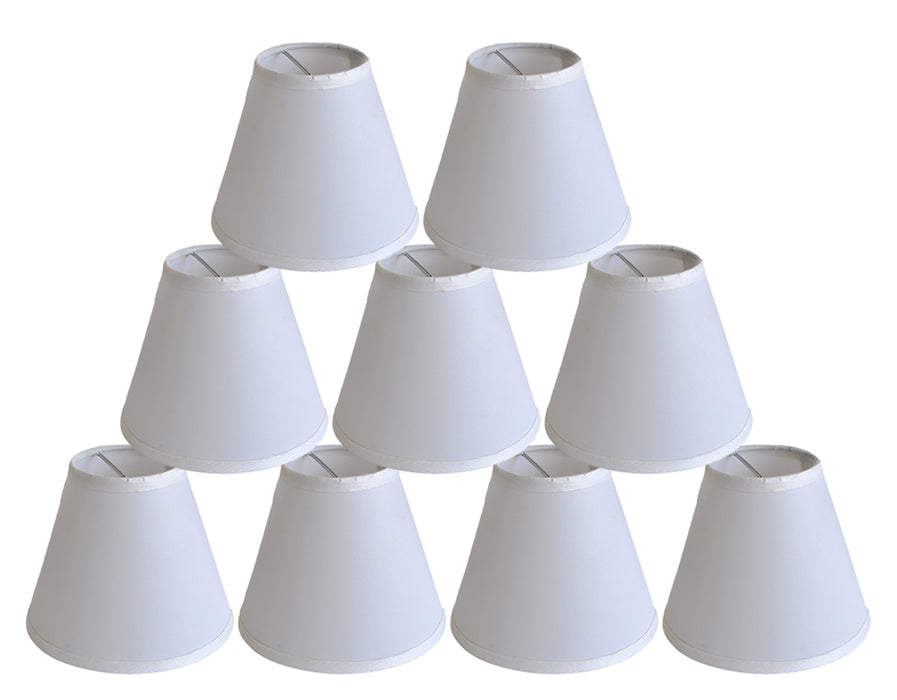Satin 6-inch Chandelier Lamp Shade - 10 Colors