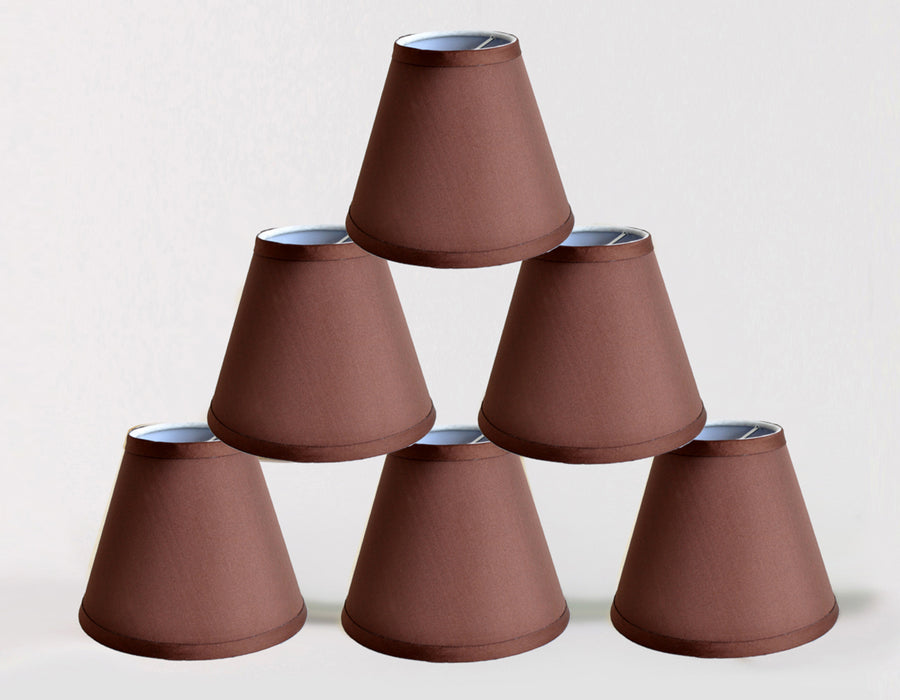 Satin 6-inch Chandelier Lamp Shade - 10 Colors