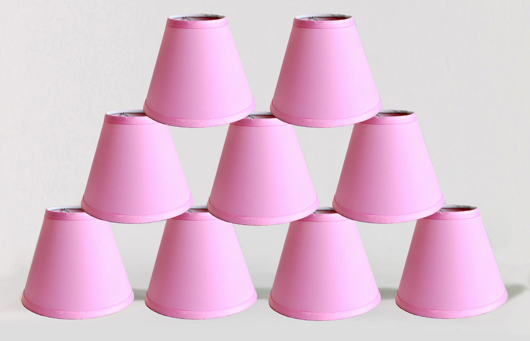 Satin 6-inch Chandelier Lamp Shade - 10 Colors